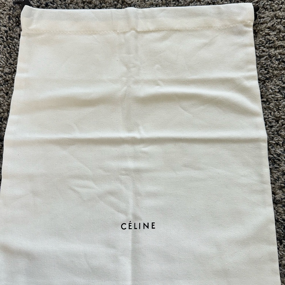 CÉLINE White Dust Bag 13x15